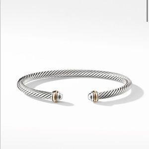 David Yurman Cable Classics Bracelet in Sterling Silver with 18K Yellow Gold